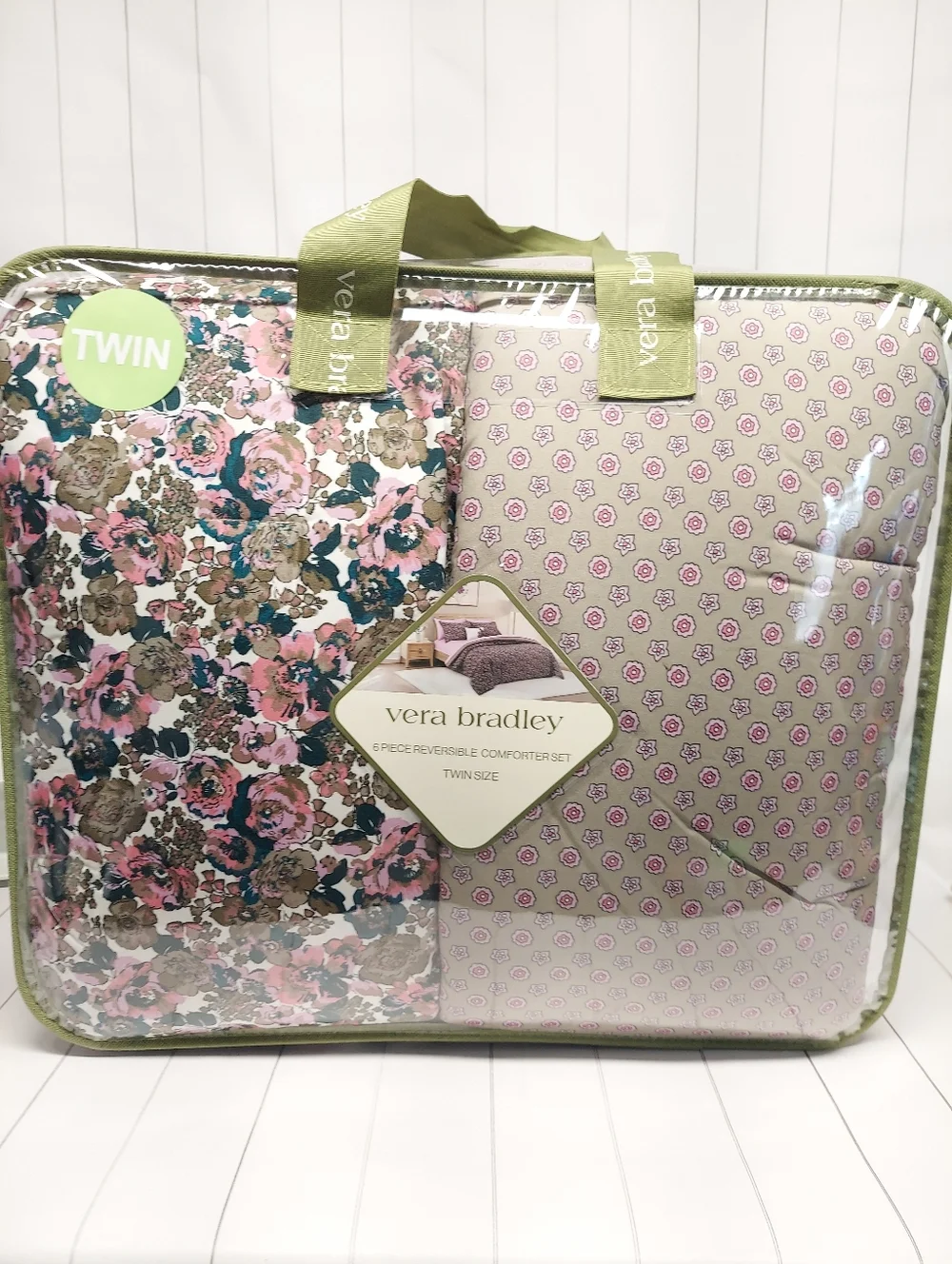 NEW Vera Bradley 6 piece TWIN Reversible comforter set